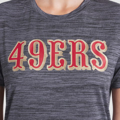 San Francisco 49ers Women's 2025 Rivalries Collection Sideline Velocity Dri-FIT T-Shirt Heather Charcoal