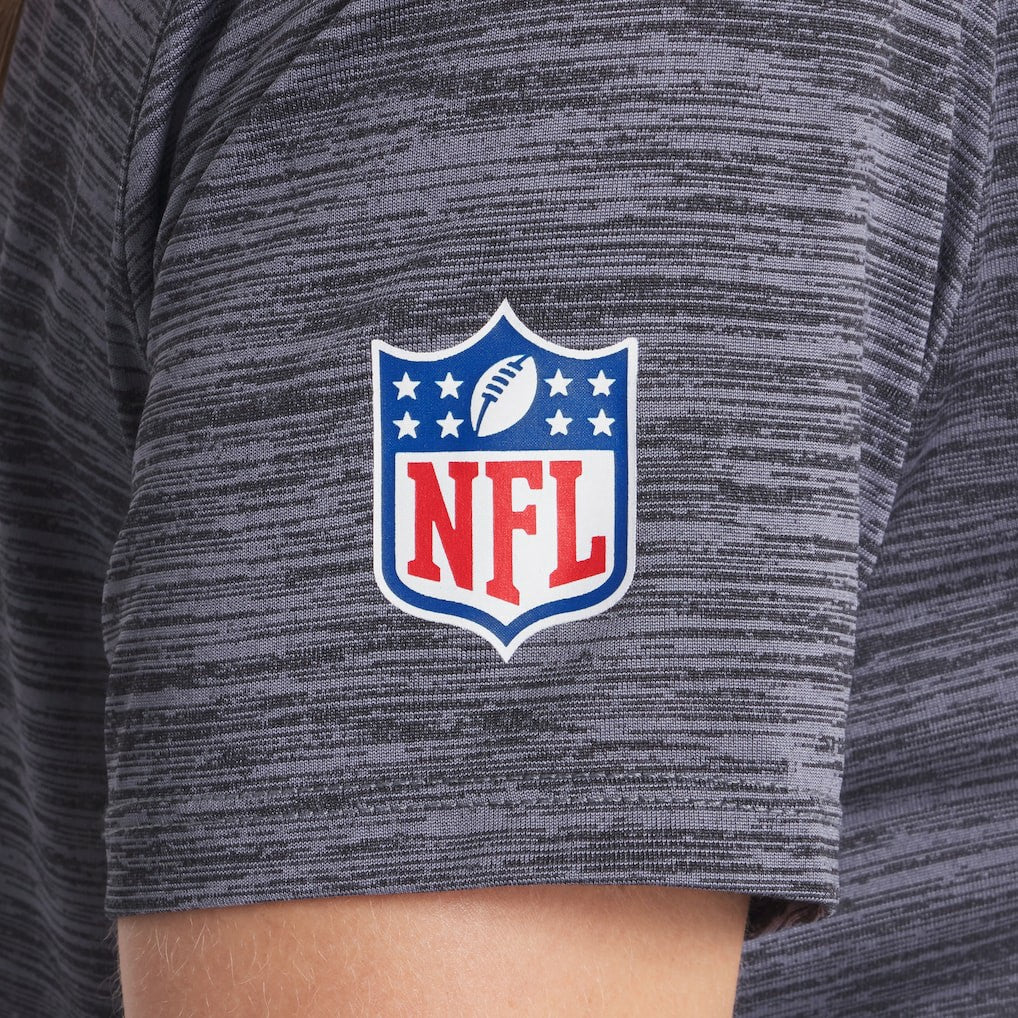 San Francisco 49ers Women's 2025 Rivalries Collection Sideline Velocity Dri-FIT T-Shirt Heather Charcoal