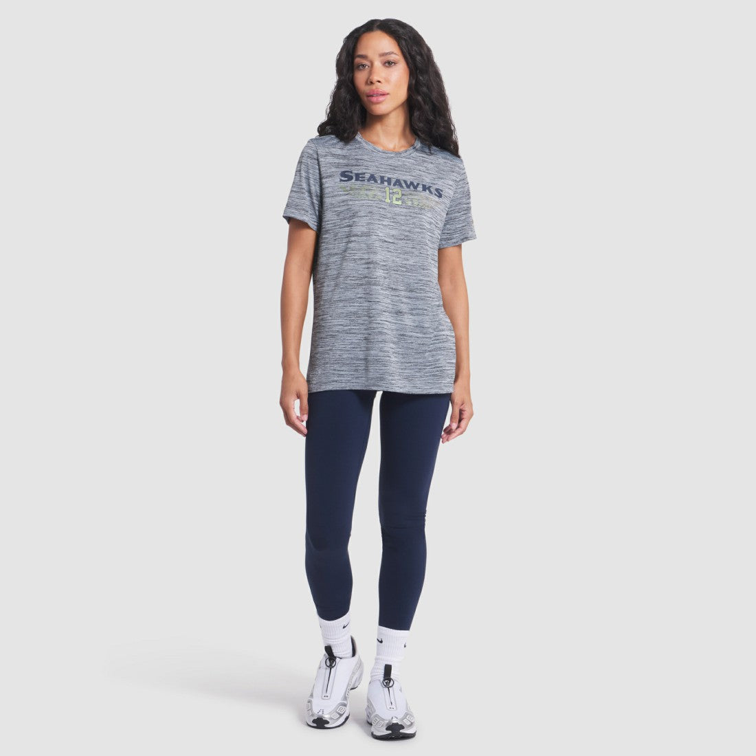Seattle Seahawks Women's 2025 Rivalries Collection Sideline Velocity Dri-FIT T-Shirt Wolf Gray