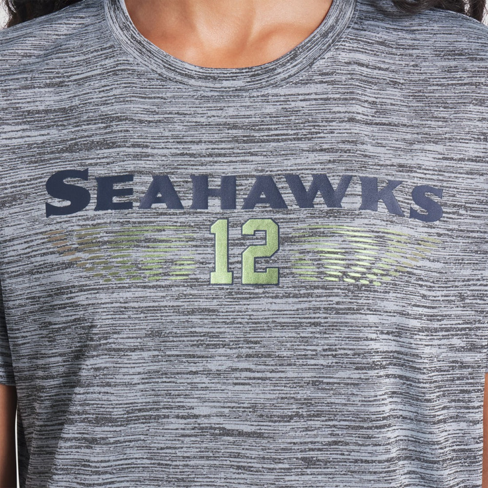 Seattle Seahawks Women's 2025 Rivalries Collection Sideline Velocity Dri-FIT T-Shirt Wolf Gray