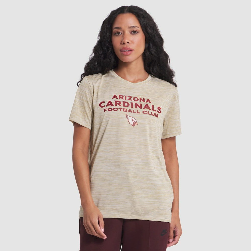 Arizona Cardinals Women's 2025 Rivalries Collection Sideline Velocity Dri-FIT T-Shirt Natural