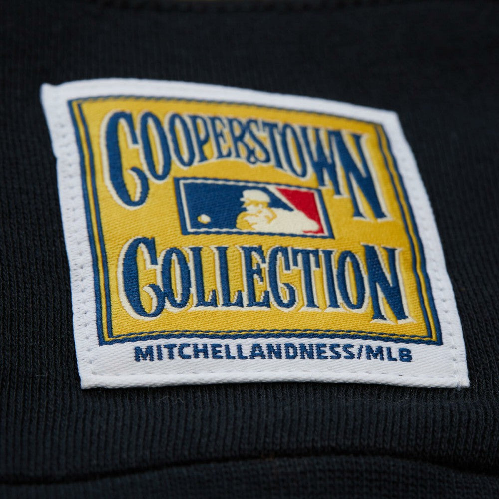 Los Angeles Dodgers Mitchell & Ness Women's Cooperstown Collection Blocked Fleece Pullover Sweatshirt- Gray/Black Pullover