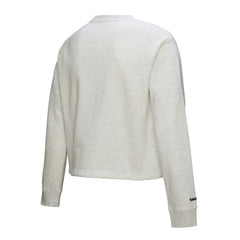Boston Red Sox Mitchell & Ness Women's Cropped Toggle Pullover Sweatshirt - Heather Gray Pullover