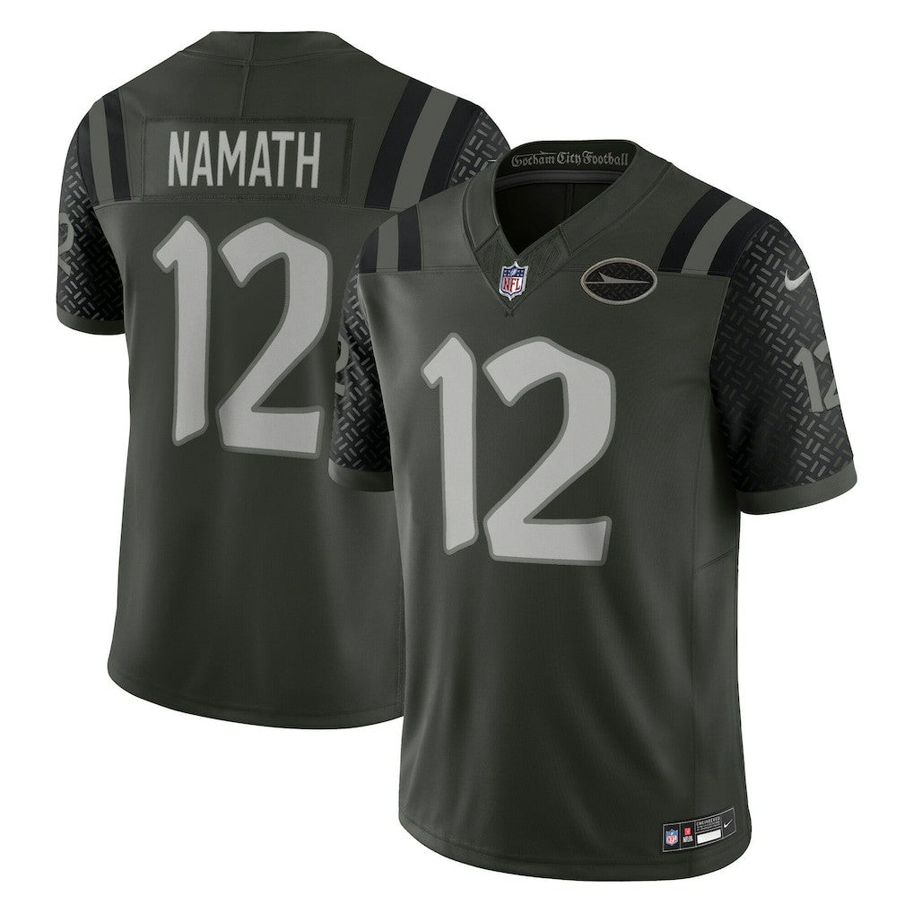 Joe Namath New York Jets 2025 Rivalries Collection Retired Player Limited Jersey Gotham Green