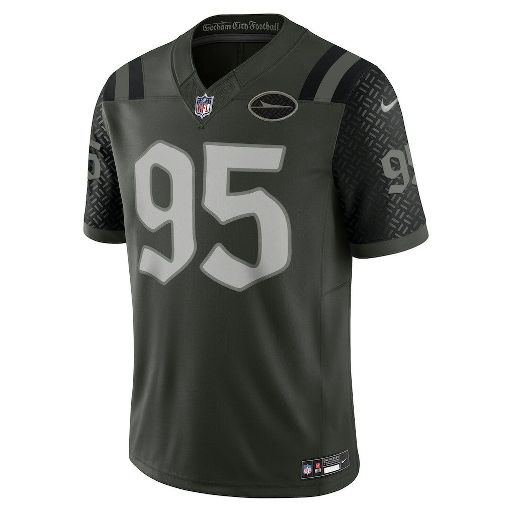 Quinnen Williams New York Jets 2025 Rivalries Collection Limited Jersey Gotham Green