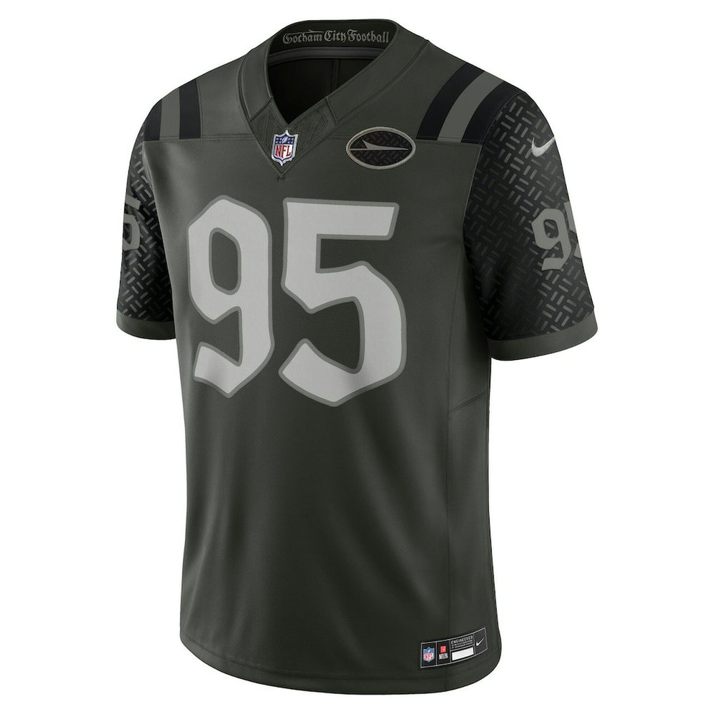 Quinnen Williams New York Jets 2025 Rivalries Collection Limited Jersey Gotham Green