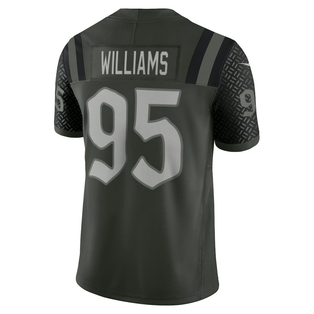 Quinnen Williams New York Jets 2025 Rivalries Collection Limited Jersey Gotham Green