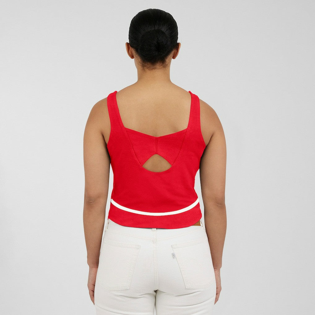 Kansas City Chiefs WEAR by Erin Andrews Women's Square Neck Tank Top Red