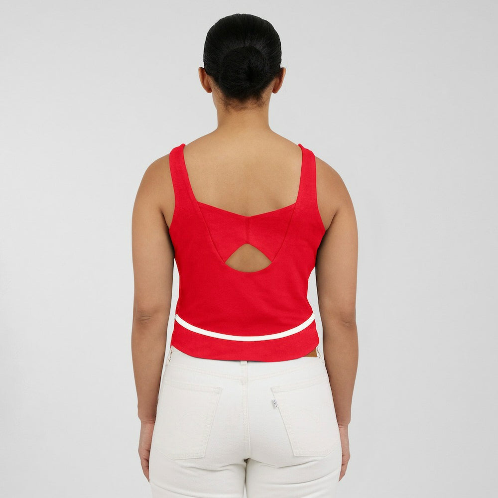 Kansas City Chiefs WEAR by Erin Andrews Women's Square Neck Tank Top Red