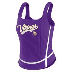 Minnesota Vikings WEAR by Erin Andrews Women's Square Neck Tank Top Purple
