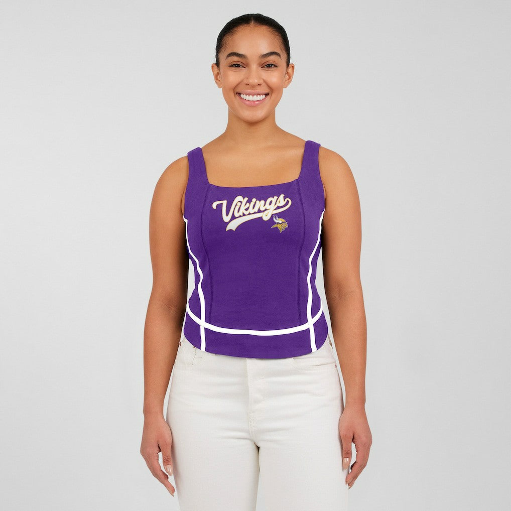 Minnesota Vikings WEAR by Erin Andrews Women's Square Neck Tank Top Purple
