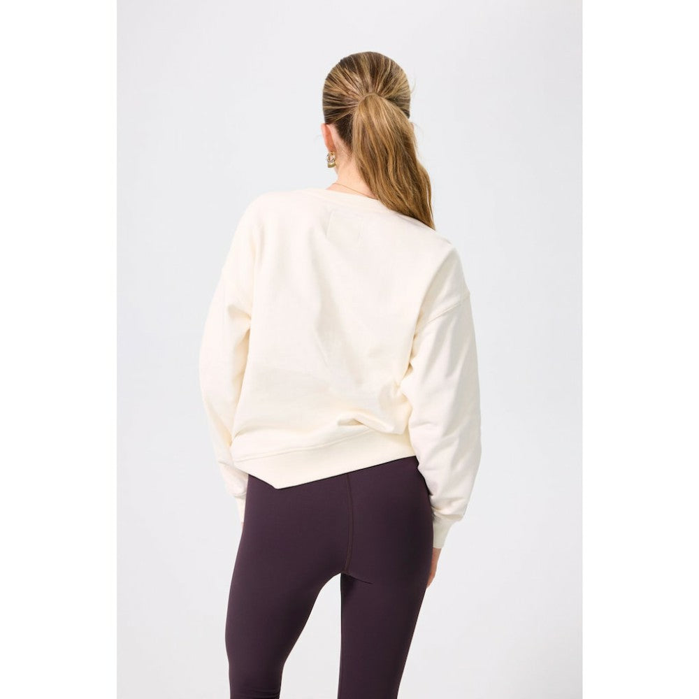 San Francisco Giants Terez Women's Technicolor  Oversized Pullover Sweatshirt - Cream Pullover