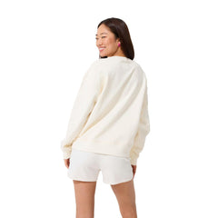 New York Mets Terez Women's Technicolor  Oversized Pullover Sweatshirt - Cream Pullover