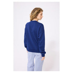 Houston Astros Terez Women's Oversized Gemstone Logo Sweatshirt - Navy Sweatshirts