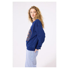 Houston Astros Terez Women's Oversized Gemstone Logo Sweatshirt - Navy Sweatshirts