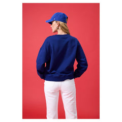Chicago Cubs Terez Women's Oversized Gemstone Logo Sweatshirt - Navy Sweatshirts