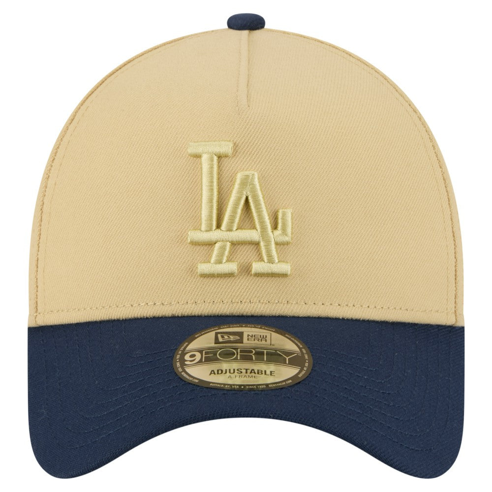 Los Angeles Dodgers x The Heritage Collection New Era LA84 Summer Olympics 9FORTY Adjustable Hat - Gold/Navy Hats