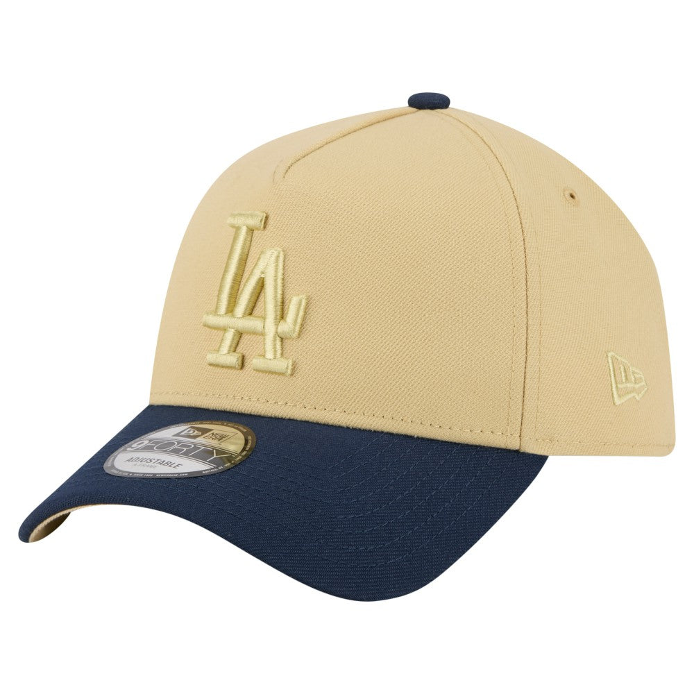 Los Angeles Dodgers x The Heritage Collection New Era LA84 Summer Olympics 9FORTY Adjustable Hat - Gold/Navy Hats