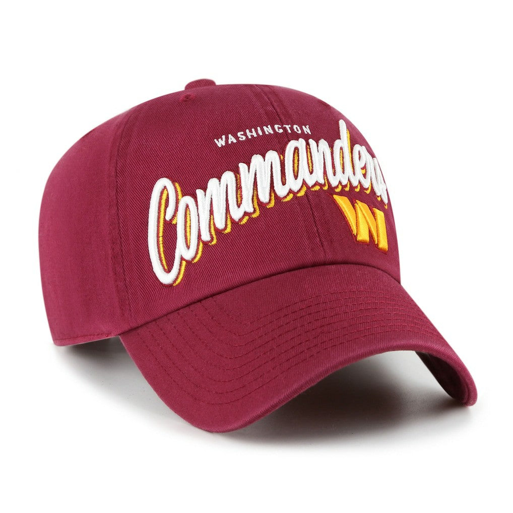 Washington Commanders '47 Women's Ariana Clean Up Adjustable Hat Burgundy