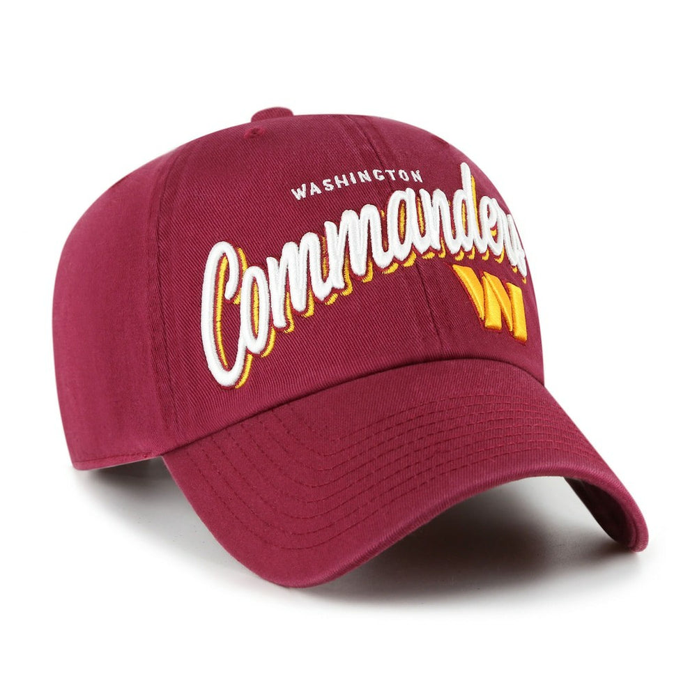 Washington Commanders '47 Women's Ariana Clean Up Adjustable Hat Burgundy
