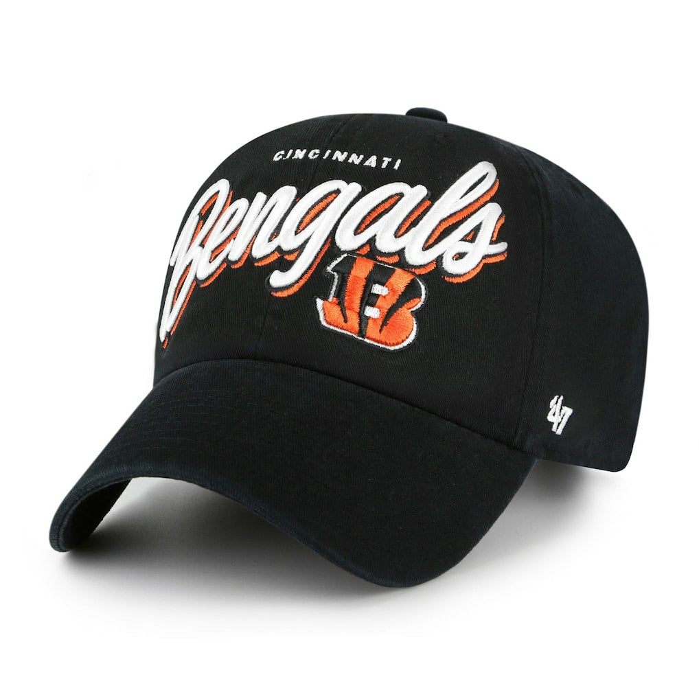 Cincinnati Bengals '47 Women's Ariana Clean Up Adjustable Hat Black