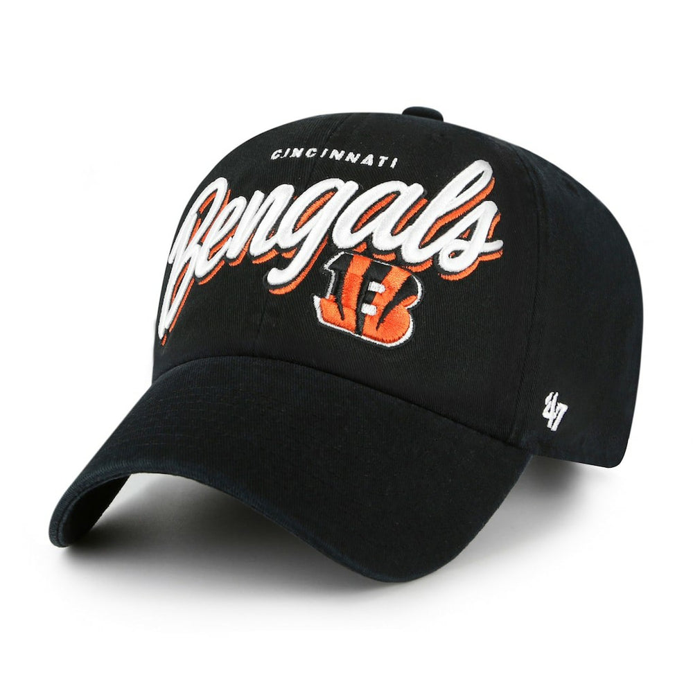 Cincinnati Bengals '47 Women's Ariana Clean Up Adjustable Hat Black