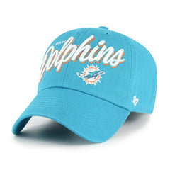 Miami Dolphins '47 Women's Ariana Clean Up Adjustable Hat Aqua