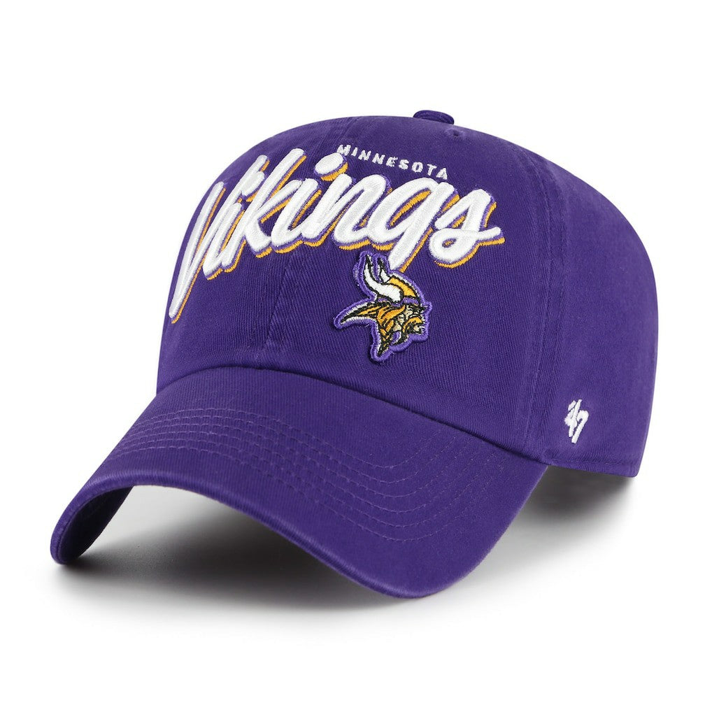 Minnesota Vikings '47 Women's Ariana Clean Up Adjustable Hat Purple
