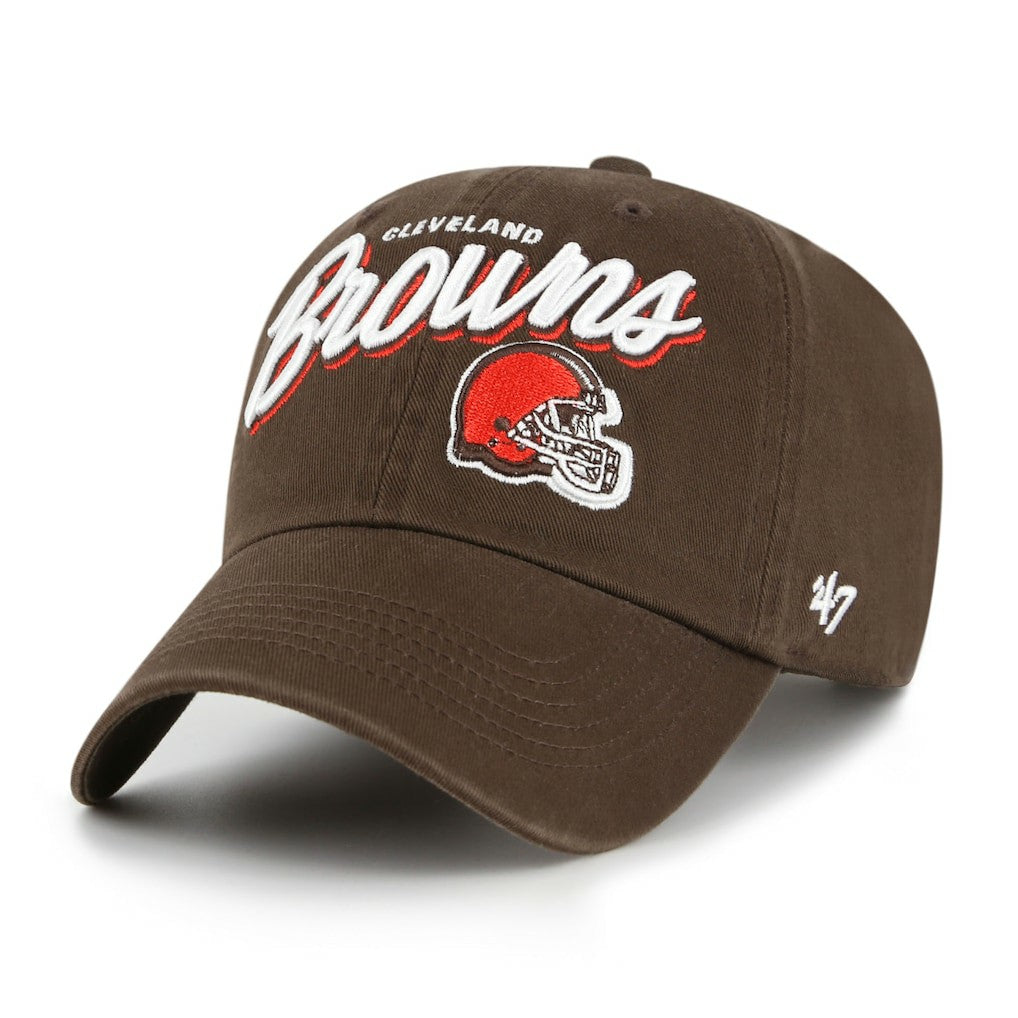Cleveland Browns '47 Women's Ariana Clean Up Adjustable Hat Brown