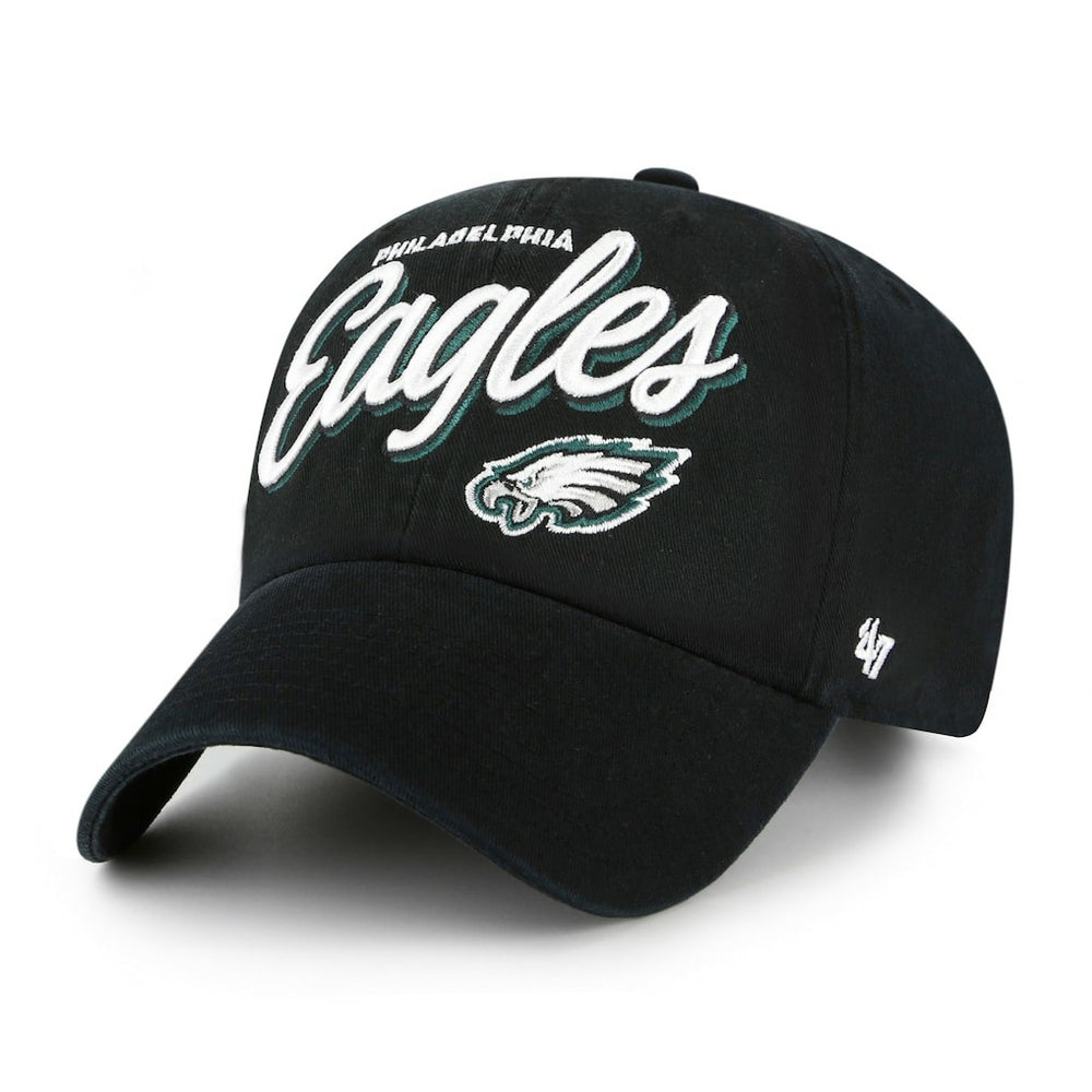 Philadelphia Eagles '47 Women's Ariana Clean Up Adjustable Hat Black