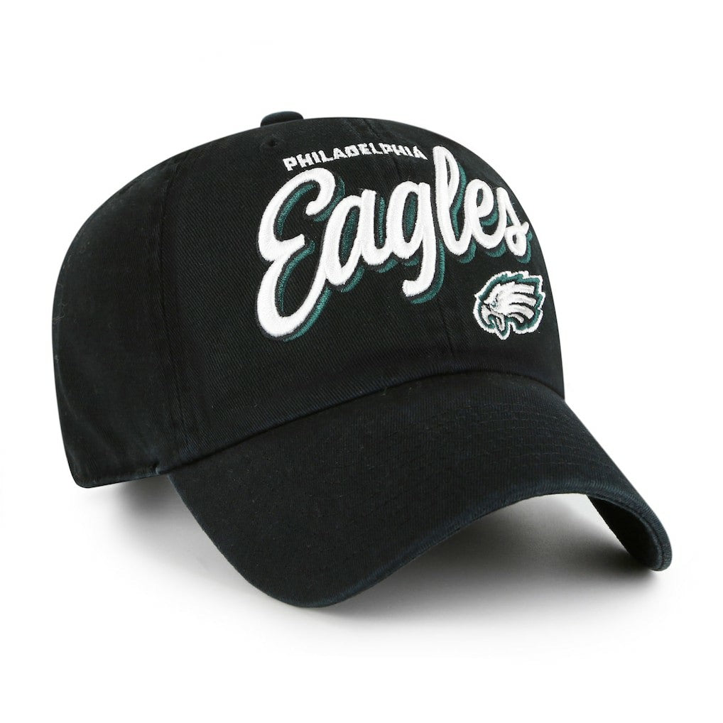 Philadelphia Eagles '47 Women's Ariana Clean Up Adjustable Hat Black
