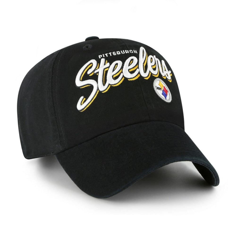 Pittsburgh Steelers '47 Women's Ariana Clean Up Adjustable Hat Black