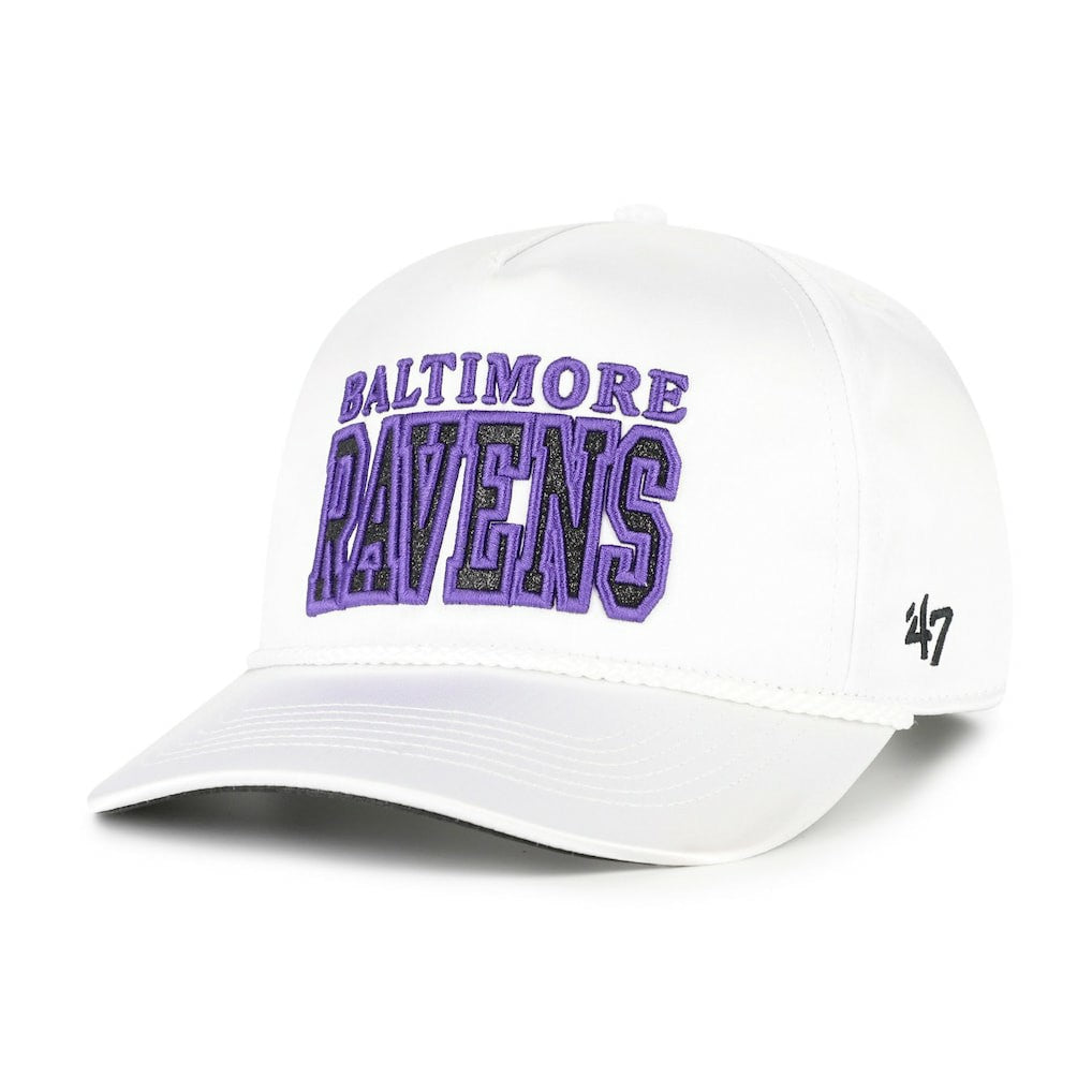 Baltimore Ravens '47 Women's Outspoken Hitch Adjustable Hat White