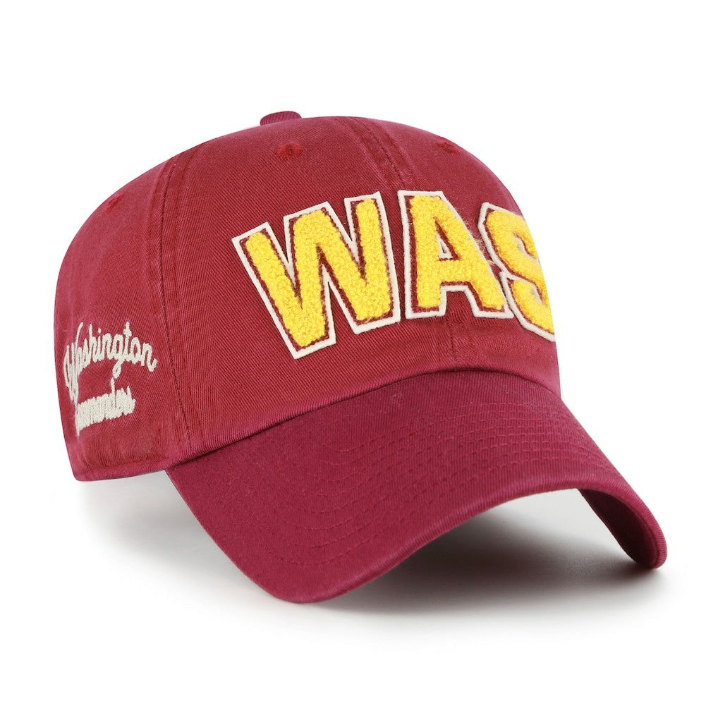 Washington Commanders '47 Women's Zoey Clean Up Adjustable Hat Burgundy