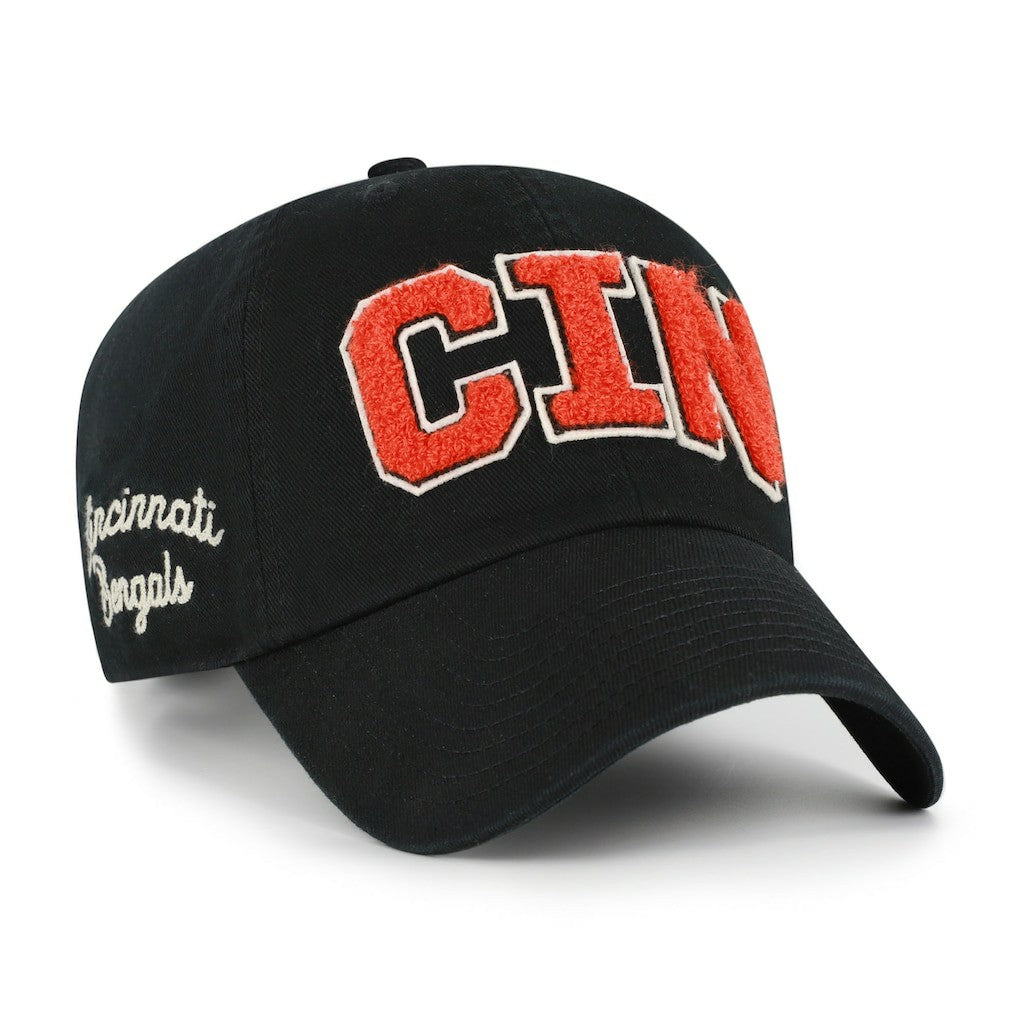 Cincinnati Bengals '47 Women's Zoey Clean Up Adjustable Hat Black