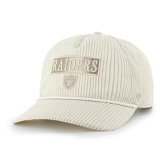 Las Vegas Raiders '47 Women's Mellow Corduroy Hitch Adjustable Hat Natural