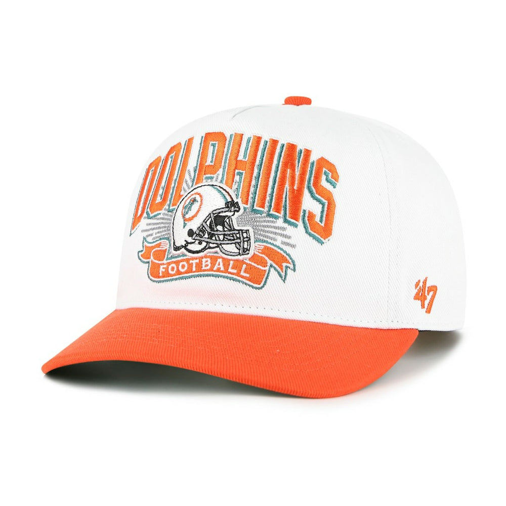 Miami Dolphins '47 Youth Prime Play Hitch Adjustable Hat White/Orange