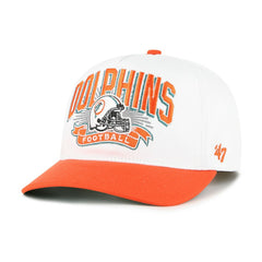 Miami Dolphins '47 Youth Prime Play Hitch Adjustable Hat White/Orange