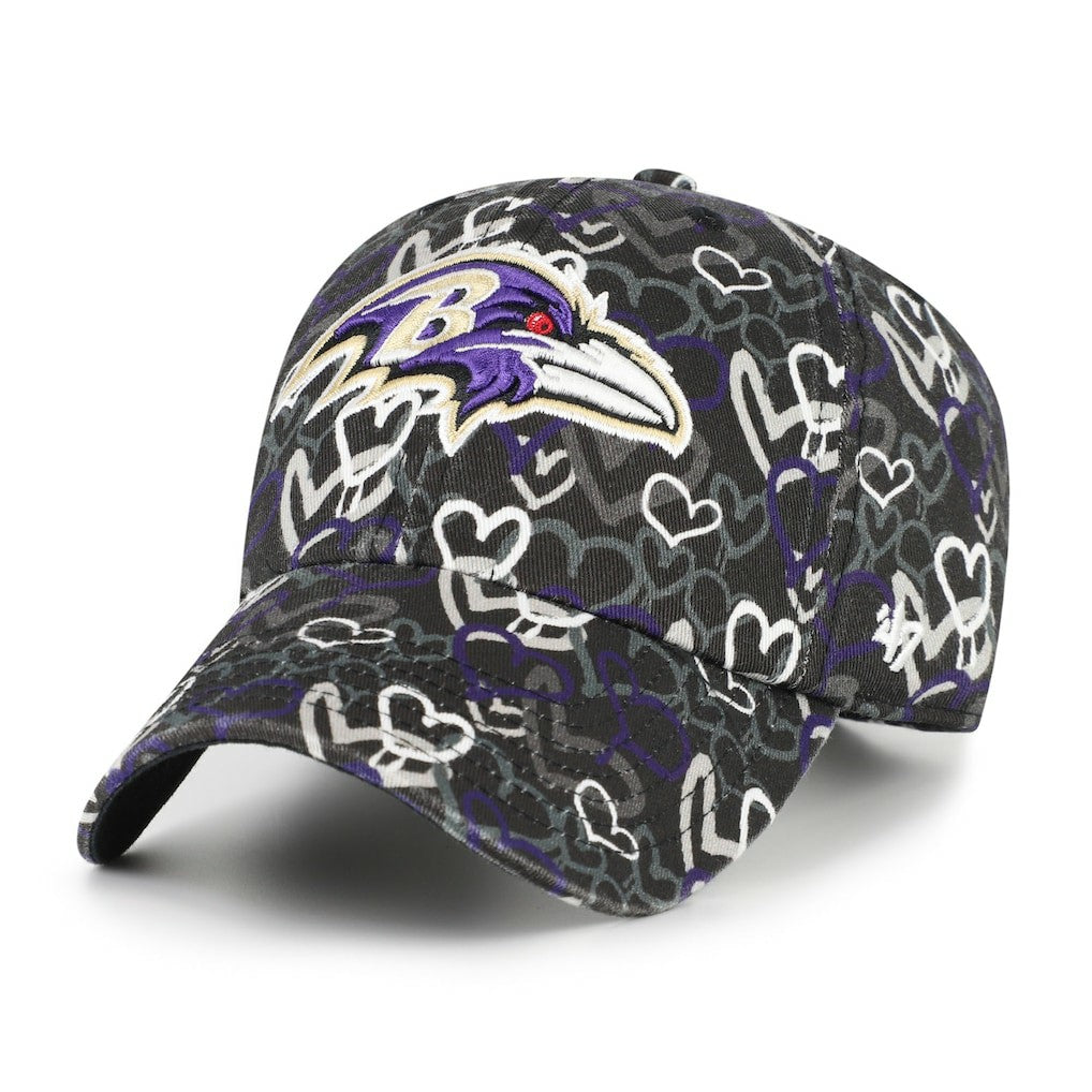 Baltimore Ravens '47 Girls Youth Mural Clean Up Adjustable Hat Black