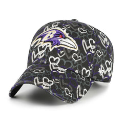 Baltimore Ravens '47 Girls Youth Mural Clean Up Adjustable Hat Black