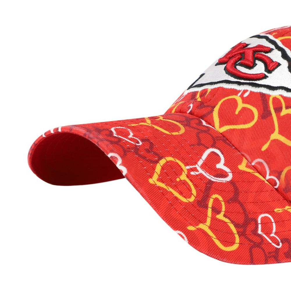 Kansas City Chiefs '47 Girls Youth Mural Clean Up Adjustable Hat Red