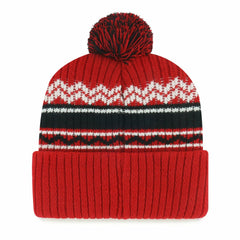 San Francisco 49ers '47 Youth Polar Vortex Cuffed Knit Hat with Pom Scarlet