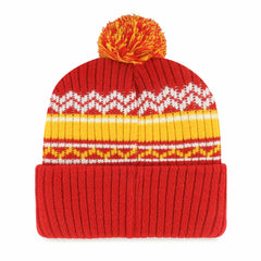 Kansas City Chiefs '47 Youth Polar Vortex Cuffed Knit Hat with Pom Red