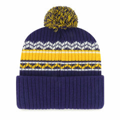 Minnesota Vikings '47 Youth Polar Vortex Cuffed Knit Hat with Pom Purple
