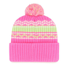 Minnesota Vikings '47 Girls Youth Polar Vortex Cuffed Knit Hat with Pom Pink