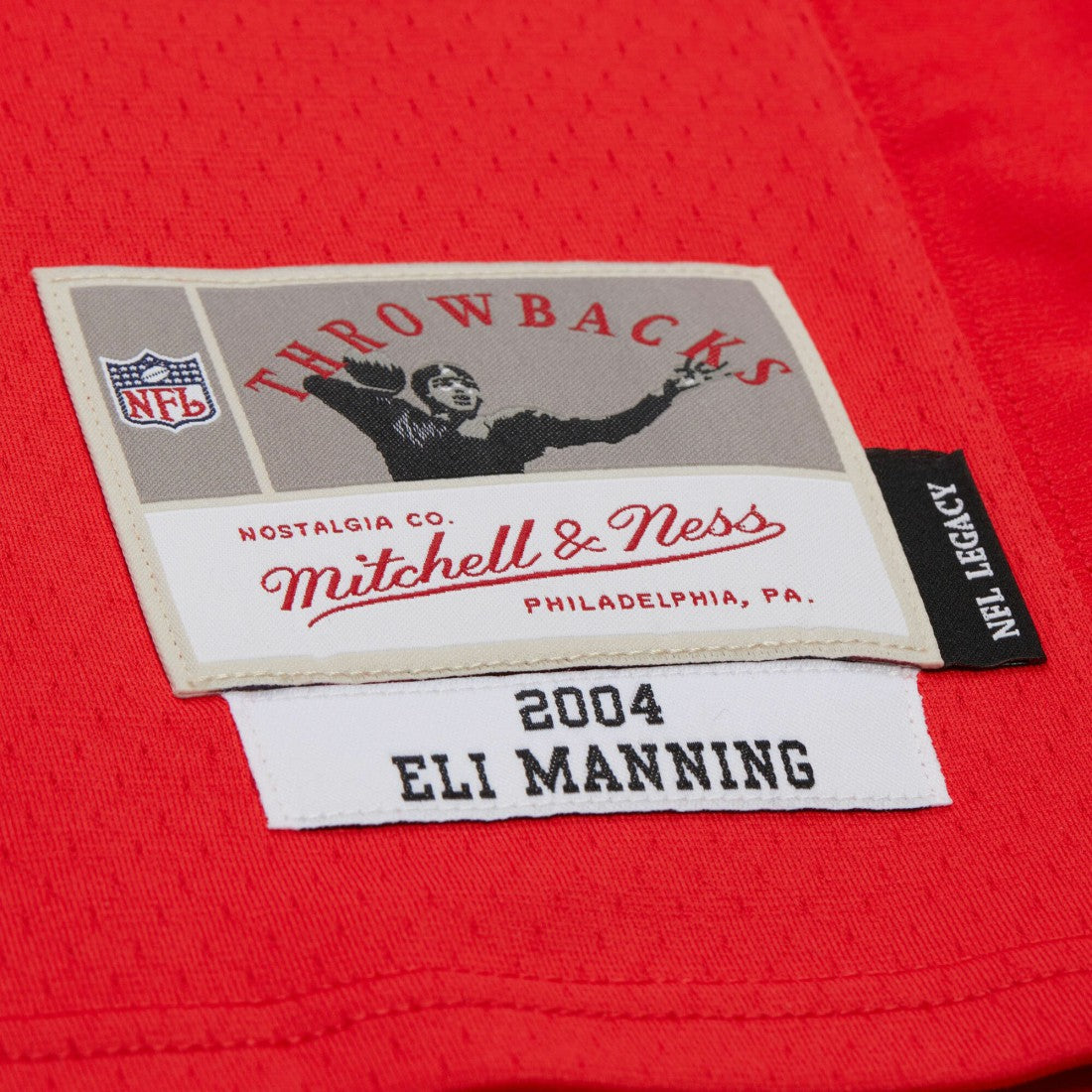Eli Manning New York Giants 2004 Team Legacy Retired Player Big & Tall Jersey Red