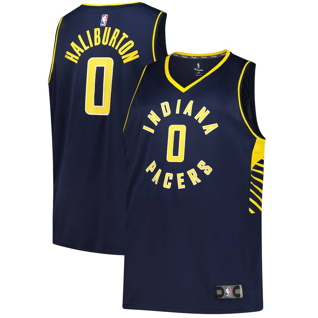 NBA Tyrese Haliburton Indiana Pacers Fanatics Big & Tall Fast Break Jersey - Icon Edition - Navy