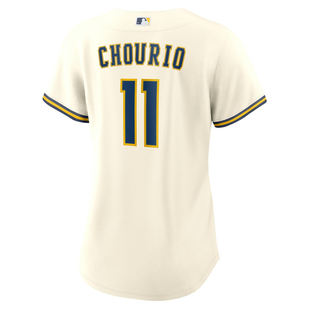 Jackson Chourio Milwaukee Brewers Nike Women's Home Replica Jersey - Cream Jerseys
