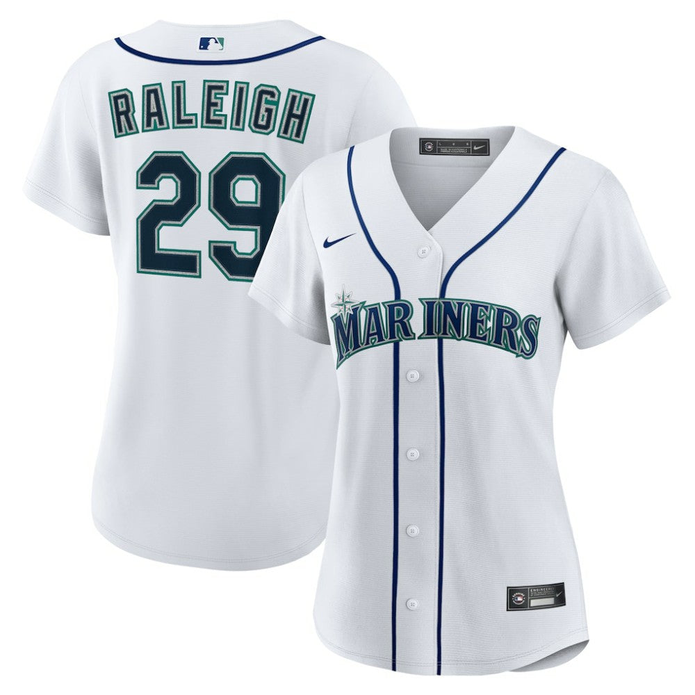 Cal Raleigh Seattle Mariners Nike Women's Home Replica Jersey - White Jerseys