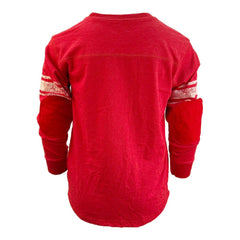 Kansas City Chiefs Wes & Willy Youth Football Long Sleeve T-Shirt Red